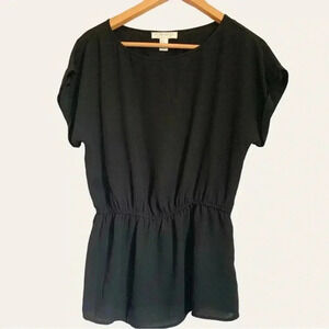 Forever 21  semi sheer peplum tunic
